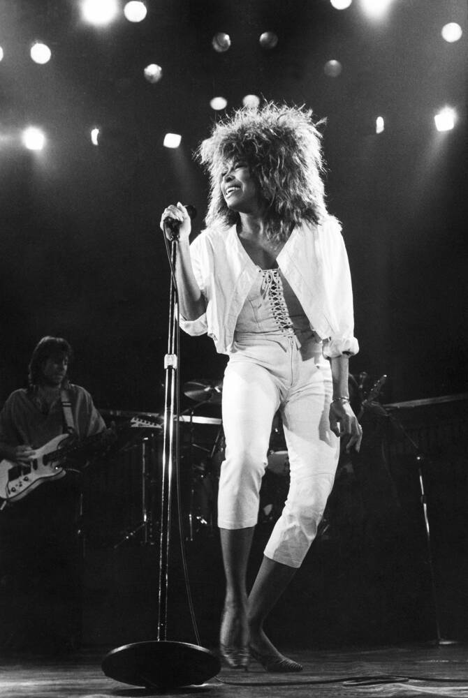 Musik Legende Tina Turner Optræden tegneserie tapet Wallpaper
