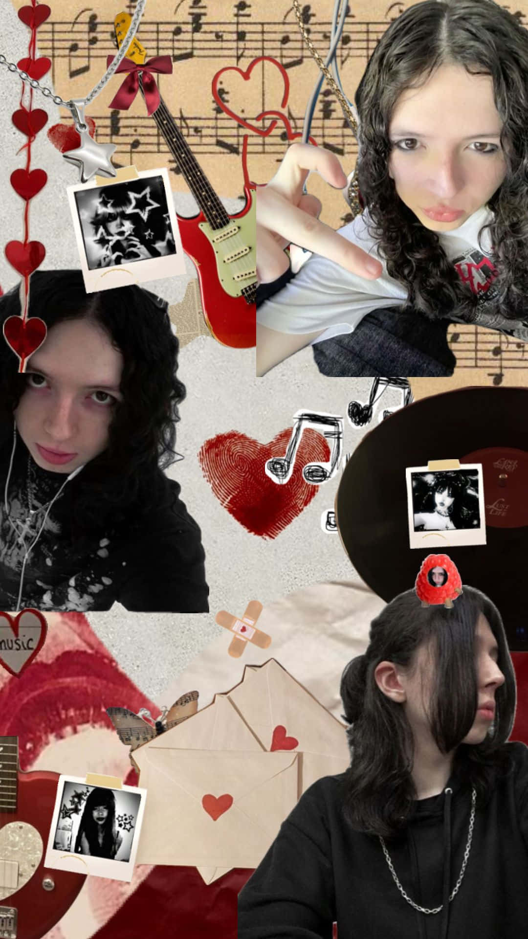 Music Love Collage Wallpaper