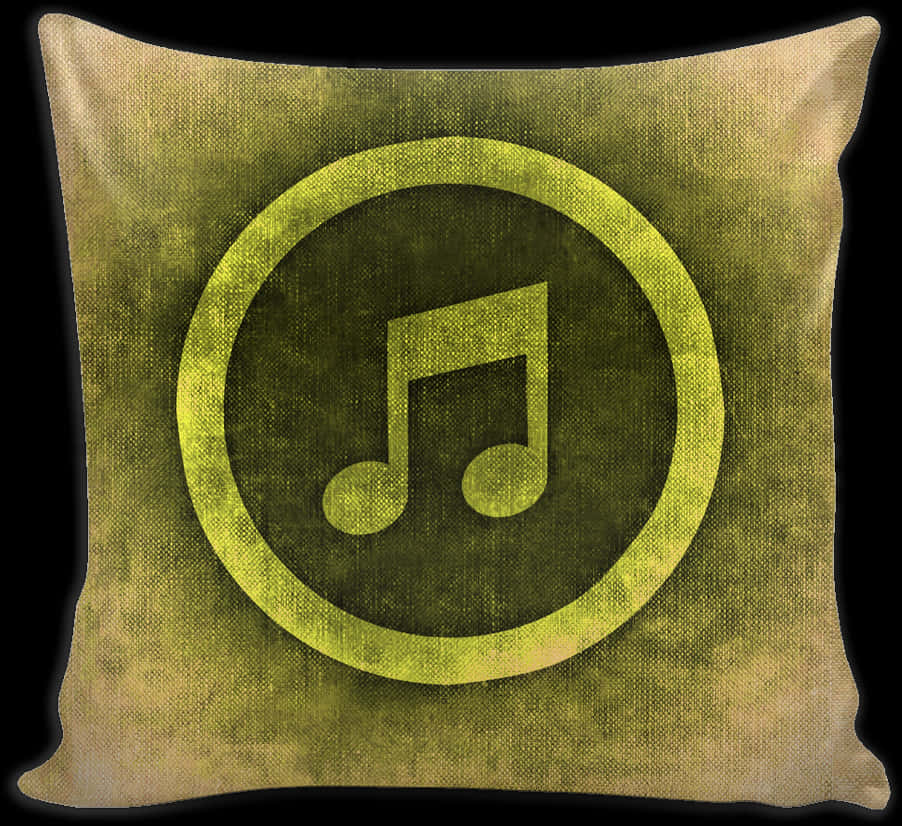 Music Note Cushion Design PNG