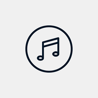 Music Note Icon Simple Design PNG
