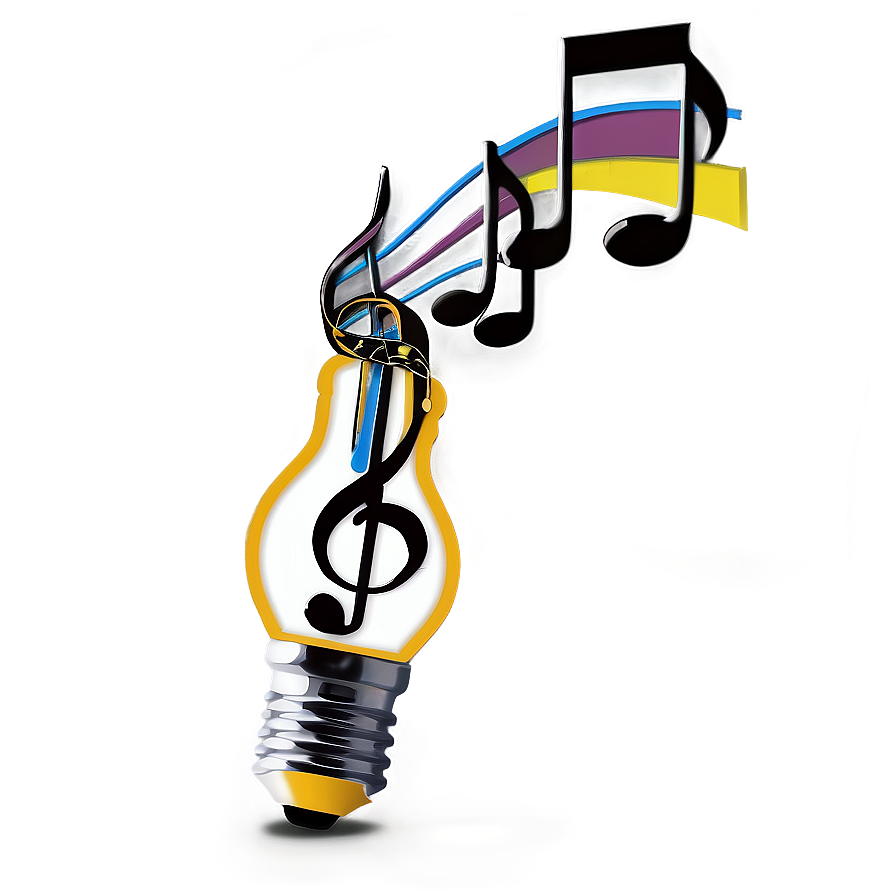 Music Note In A Light Bulb Png Ooi93 PNG