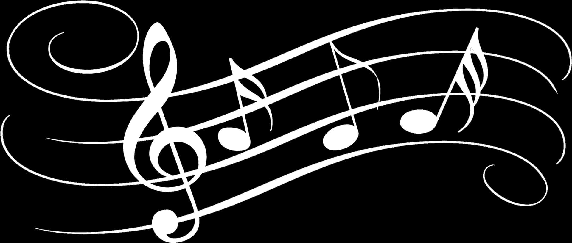music notes wallpaper black and white
