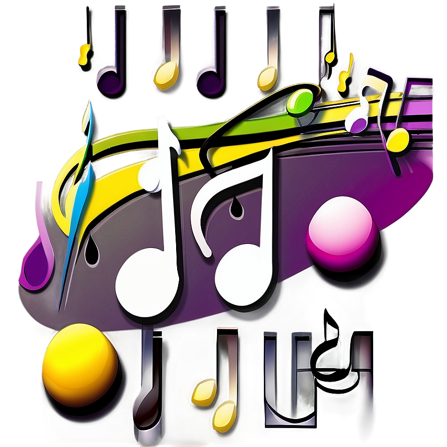 Music Notes Graphic Png 06242024 PNG
