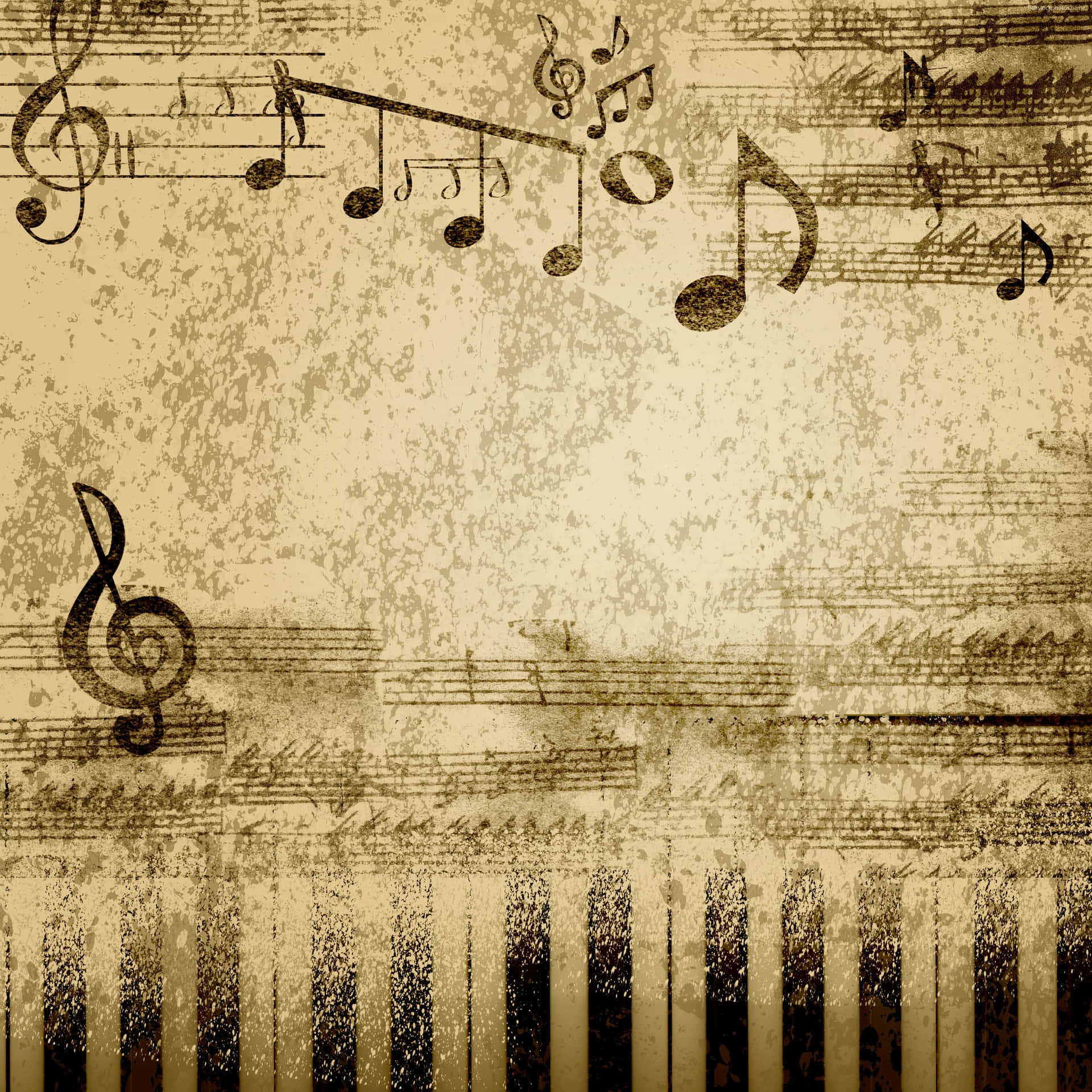 Making Music with Notes Wallpaper