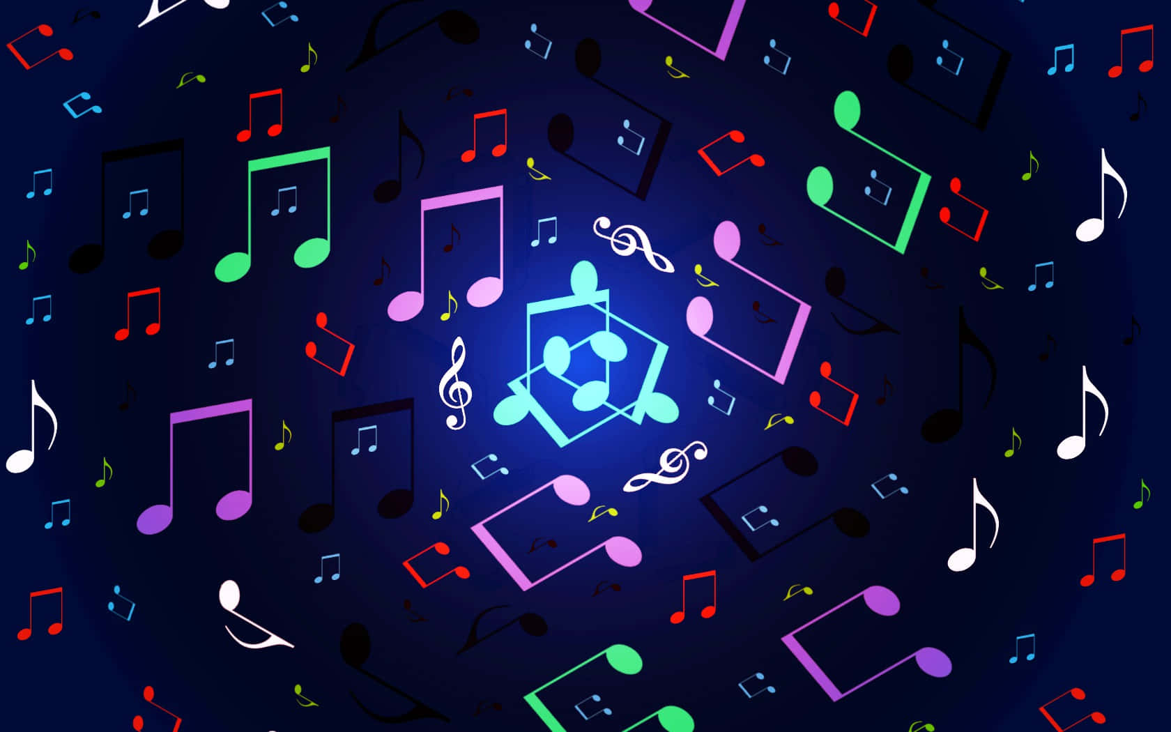 Musical notes come alive Wallpaper