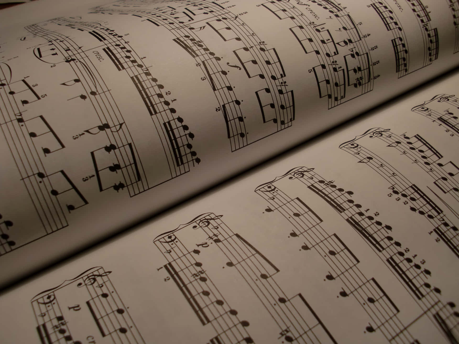 Musiknoter - Skab din egen melodi Wallpaper