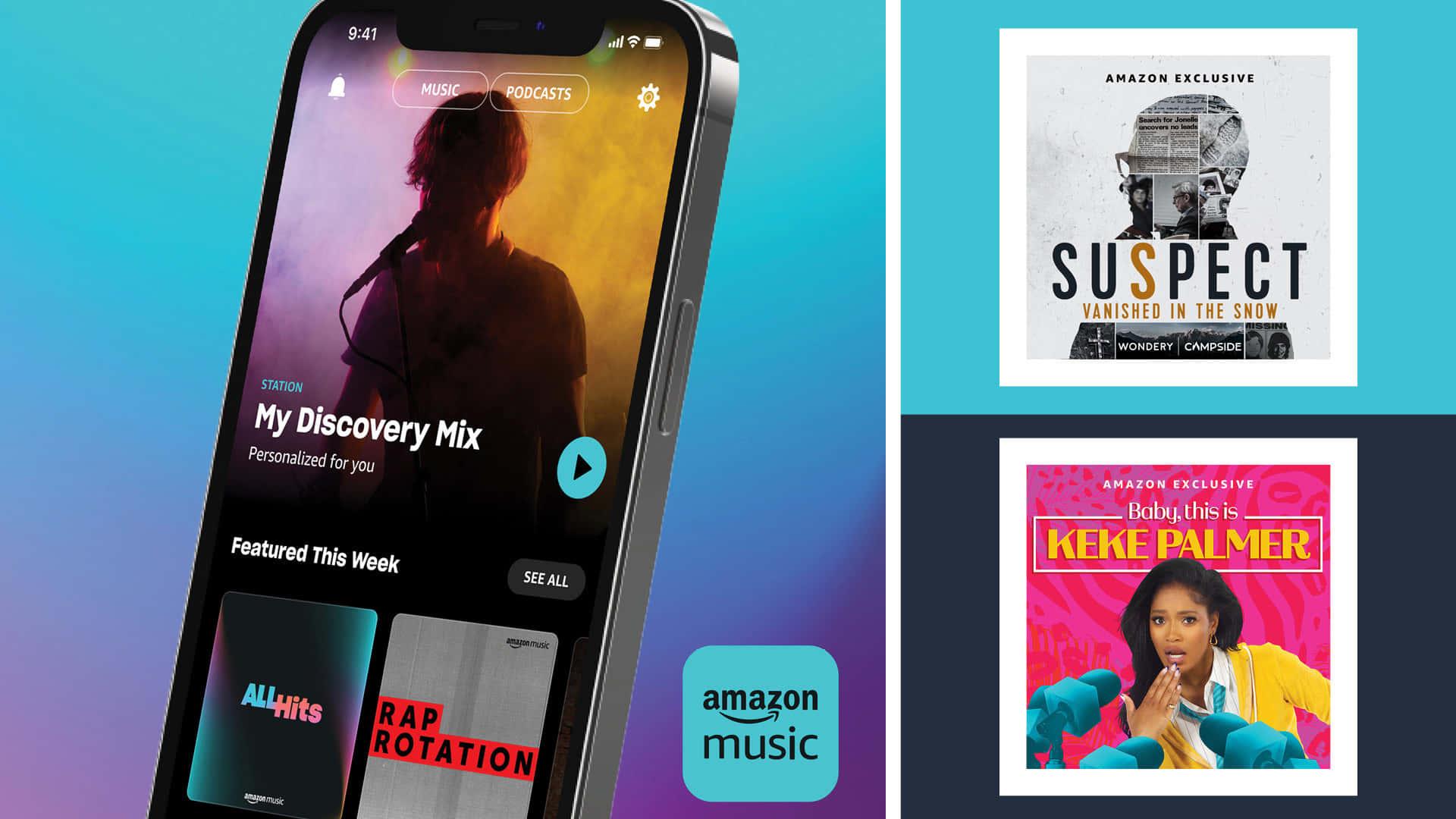Bildmit Amazon Music Empfehlungen