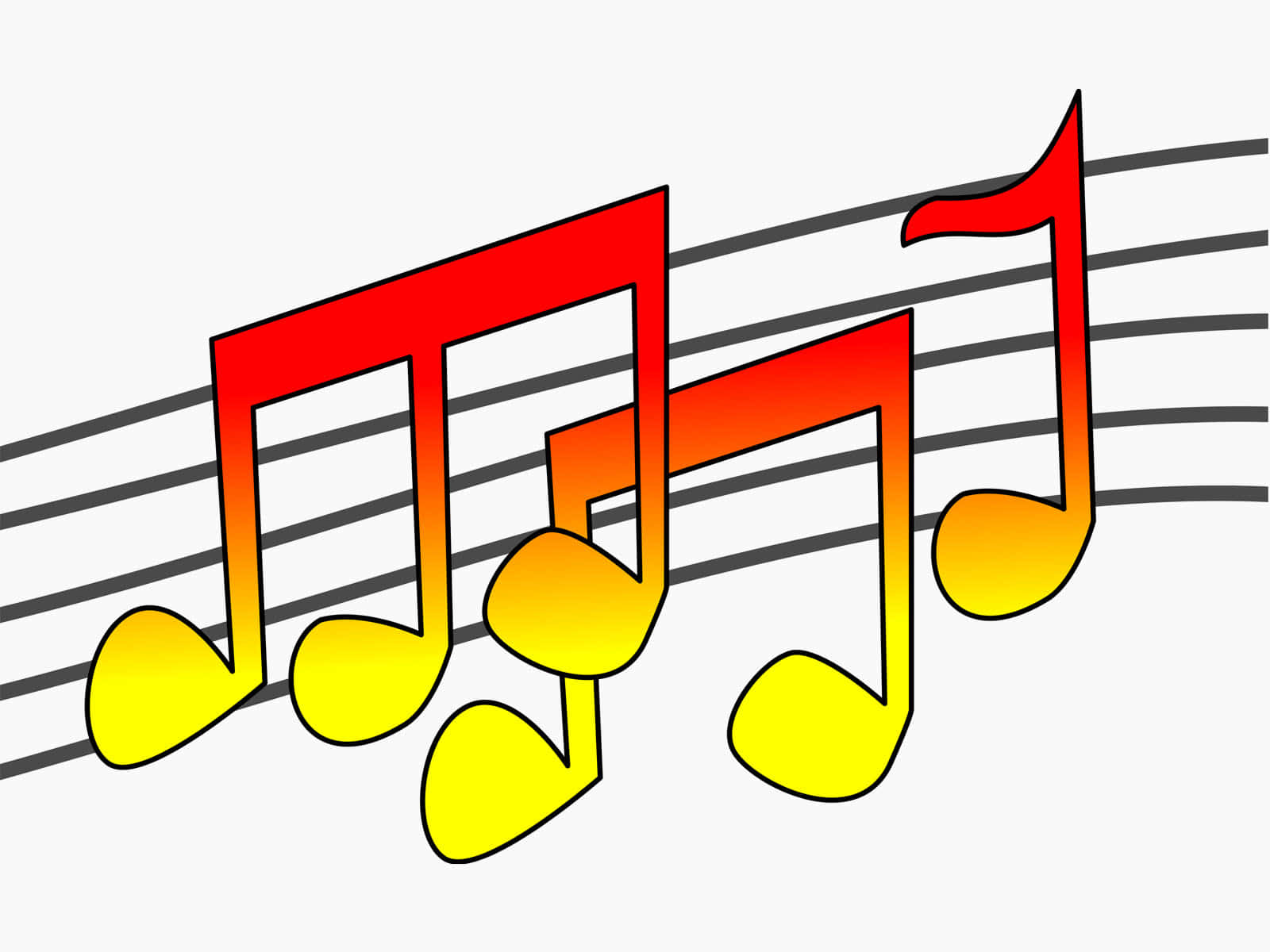 Music PowerPoint Semiquaver And Quaver Notes Background