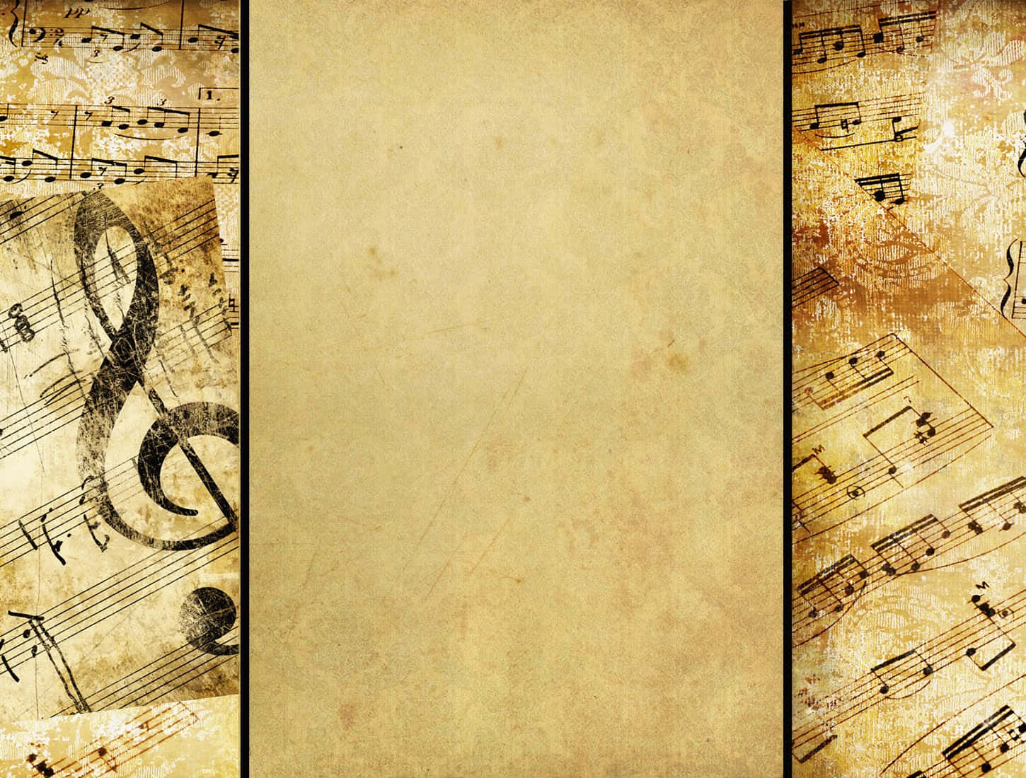 Music Powerpoint Old Vintage Background