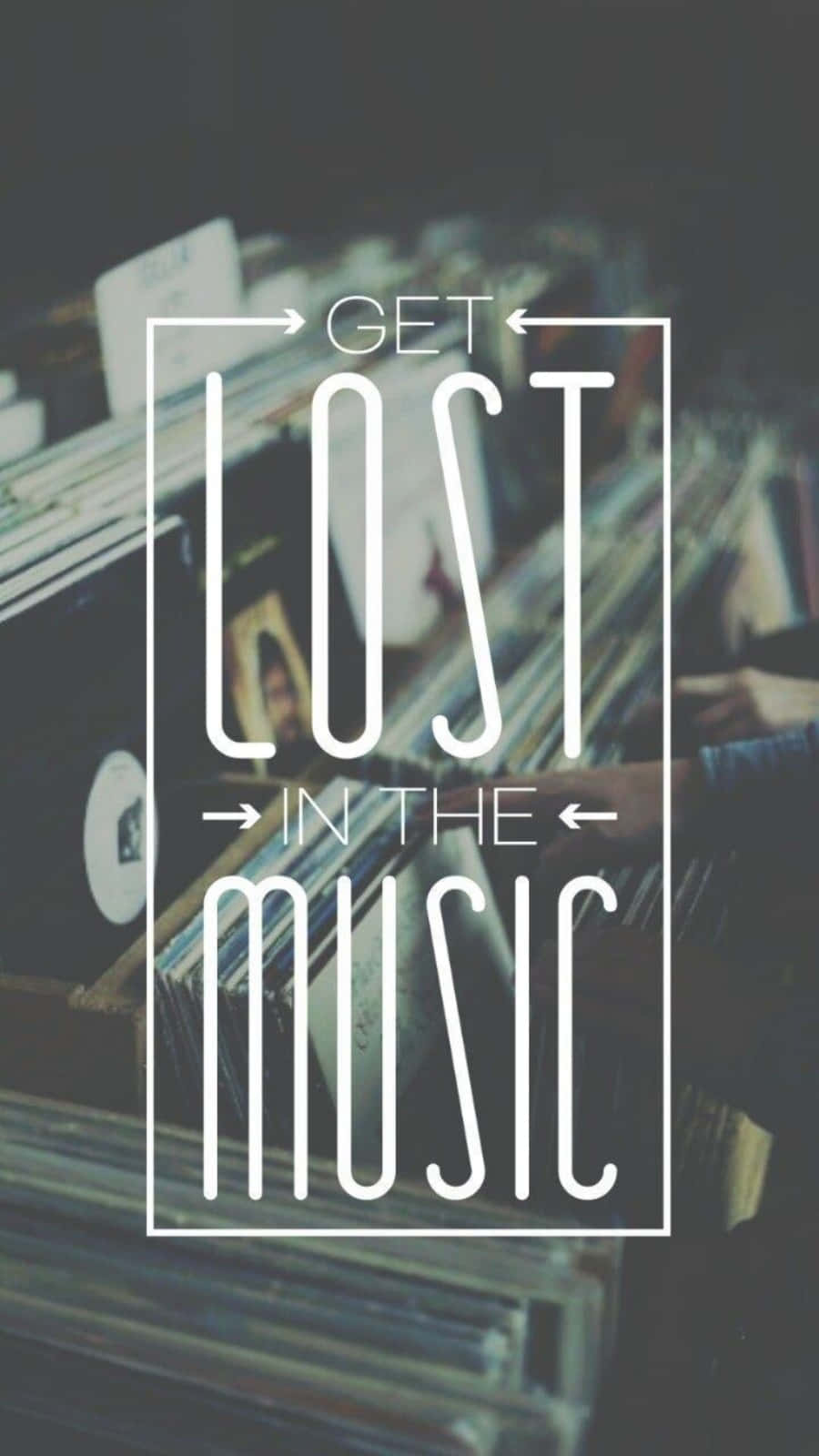 Lost In The Music Quote Wallpaper