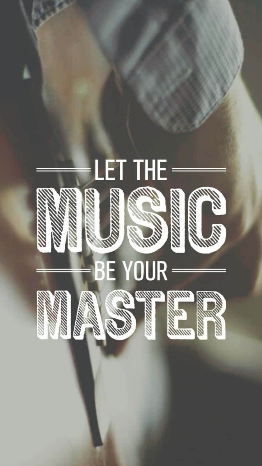 Let The Music Be Your Master Quote Wallpaper