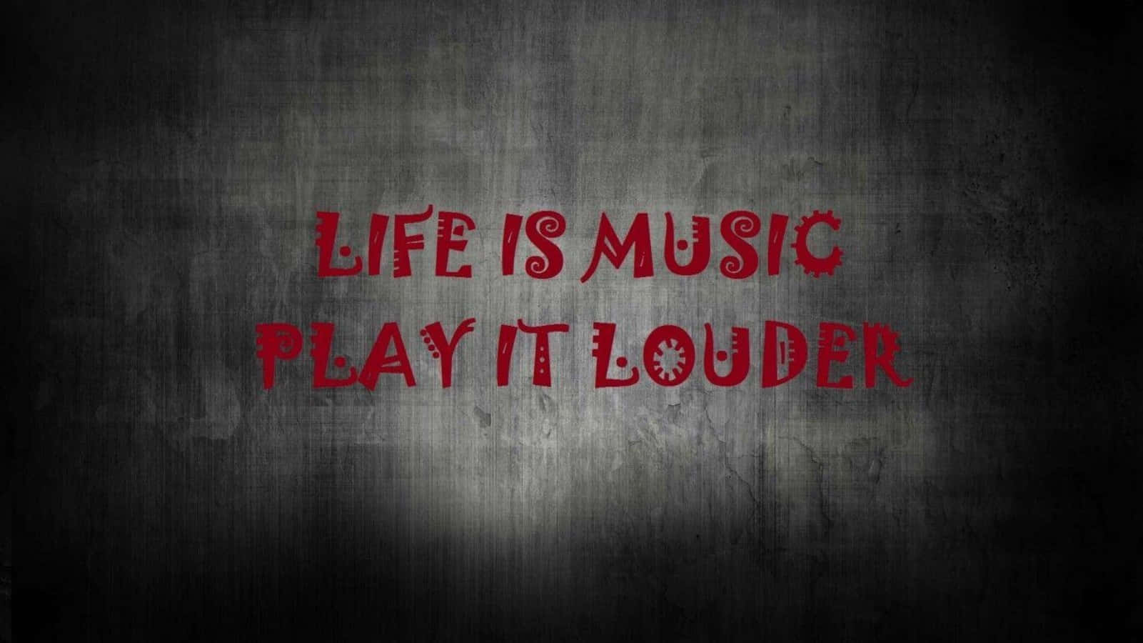 "Music is the soundtrack of life" Wallpaper