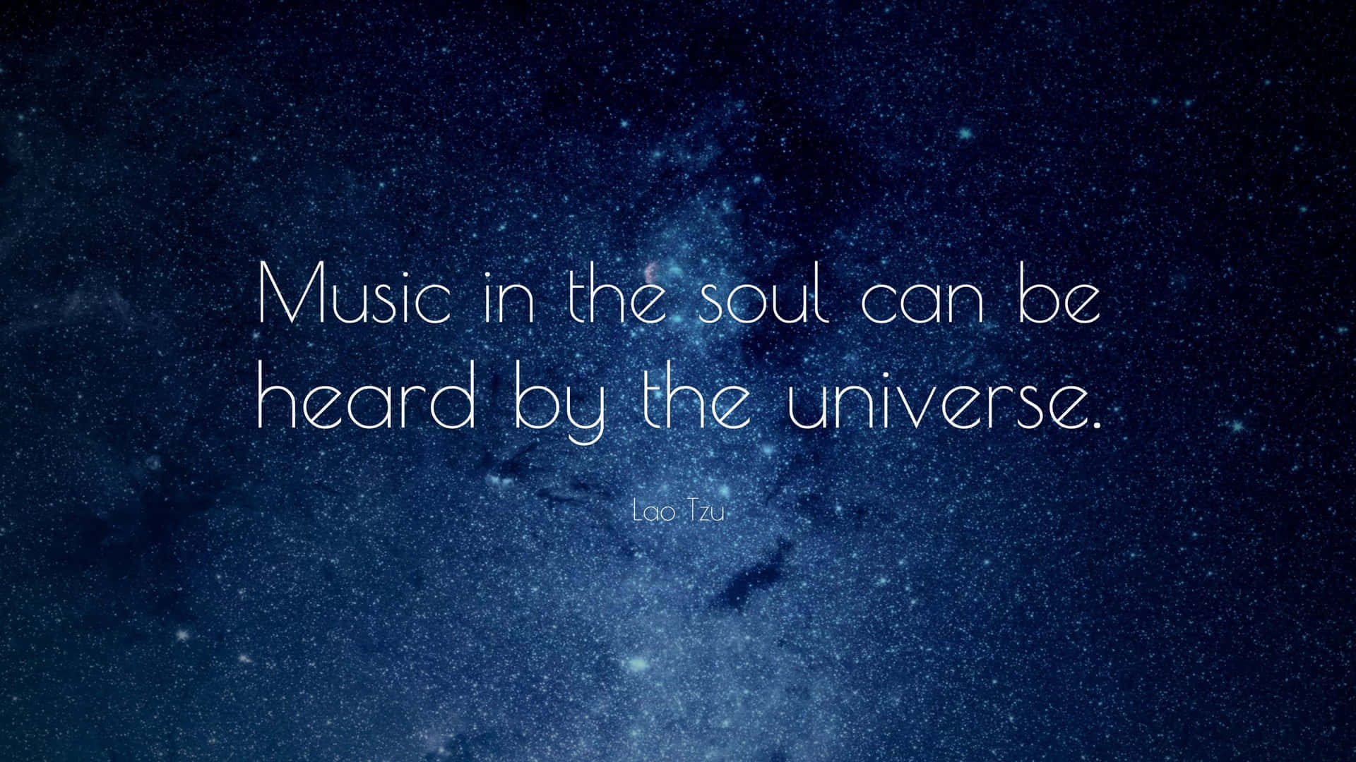 Music Soul Universe Philosophical Quote Wallpaper