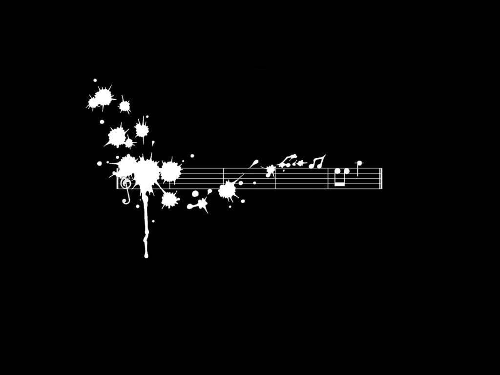 Musiksymboler Æstetisk Minimalistisk Skrivebordsbaggrund Wallpaper