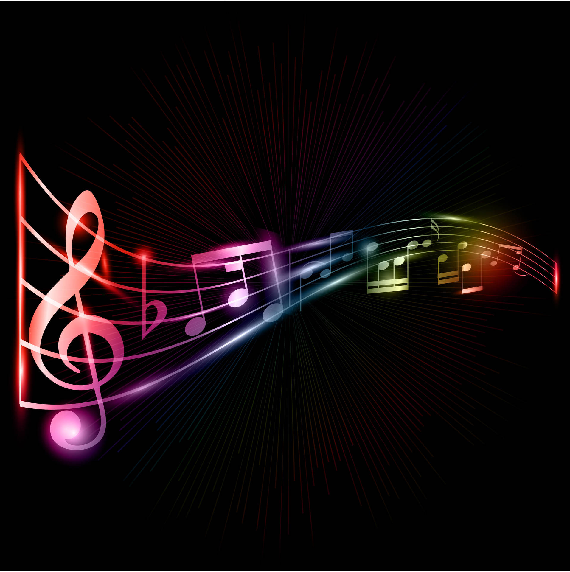 Símbolosmusicales En Una Partitura Musical. Fondo de pantalla