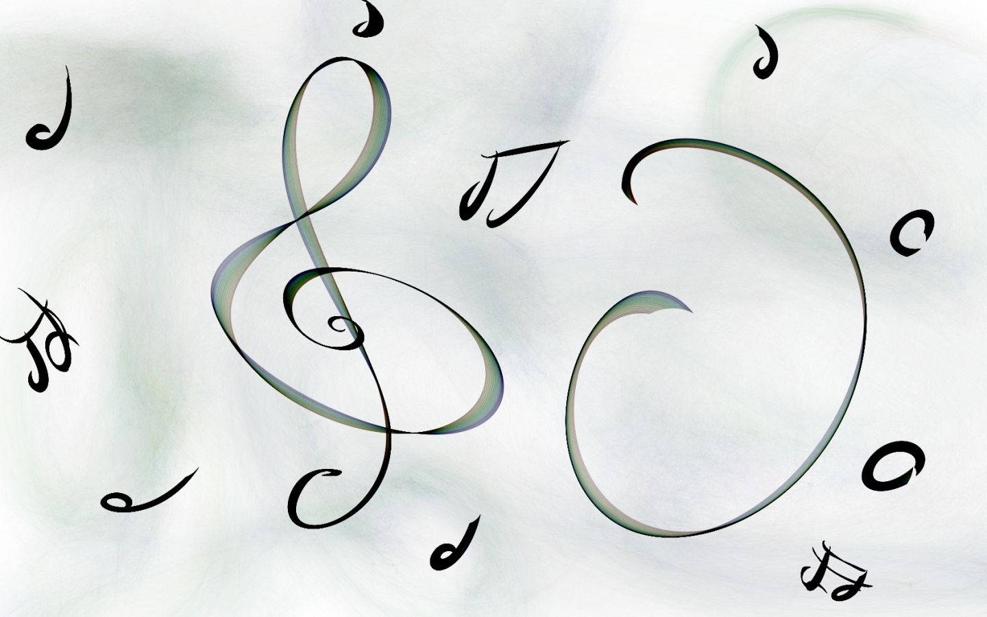 Music Symbols Simple Art Wallpaper