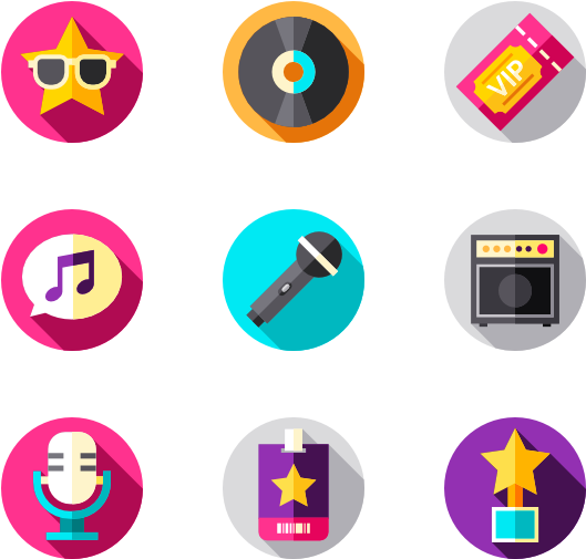 Music_ Festival_ Icons_ Set PNG
