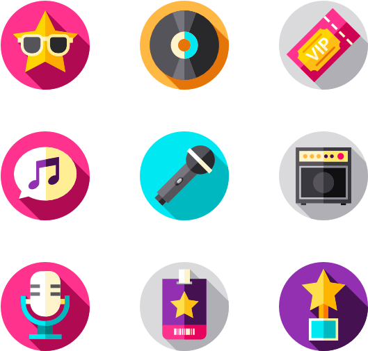 Download Music_ Festival_ Icons_ Set | Wallpapers.com