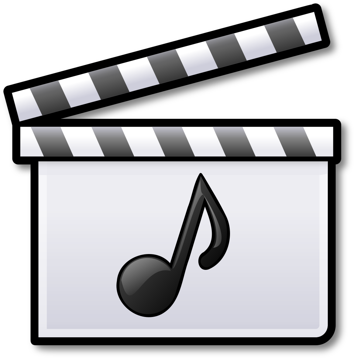 Musical Clapperboard Icon PNG