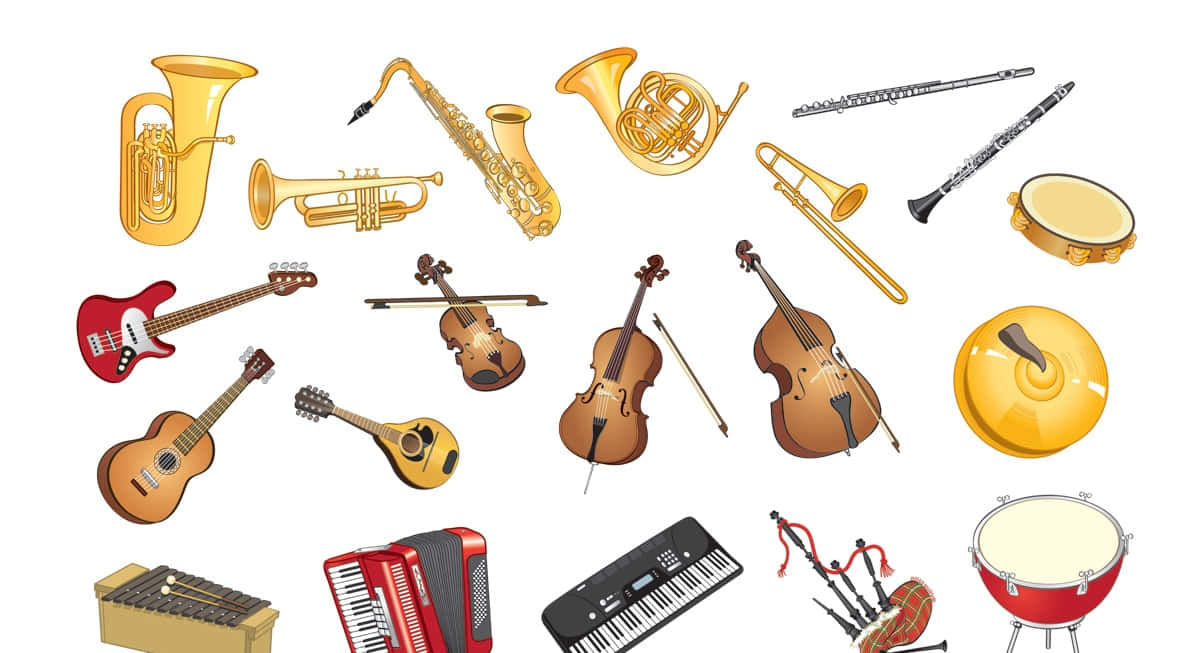 Musical Instruments Cute Clipart Picture