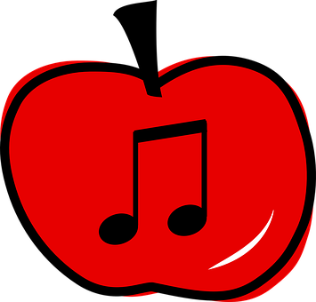 Musical Note Apple Graphic PNG