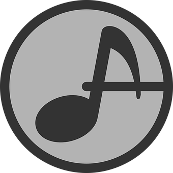 Musical Note Icon_ Artistic PNG