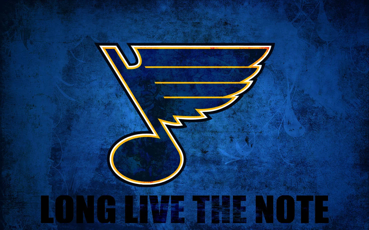 Notamusical Del Logotipo De St Louis Blues. Fondo de pantalla
