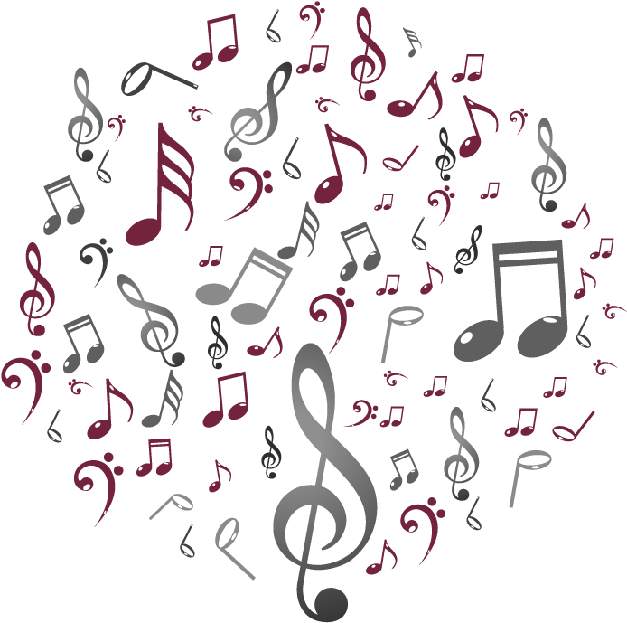 Musical Notes Background PNG