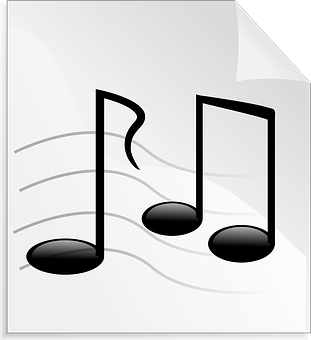 Musical Notes Graphic PNG
