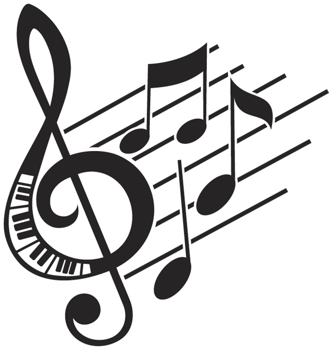 Musical Notesand Clef Graphic PNG