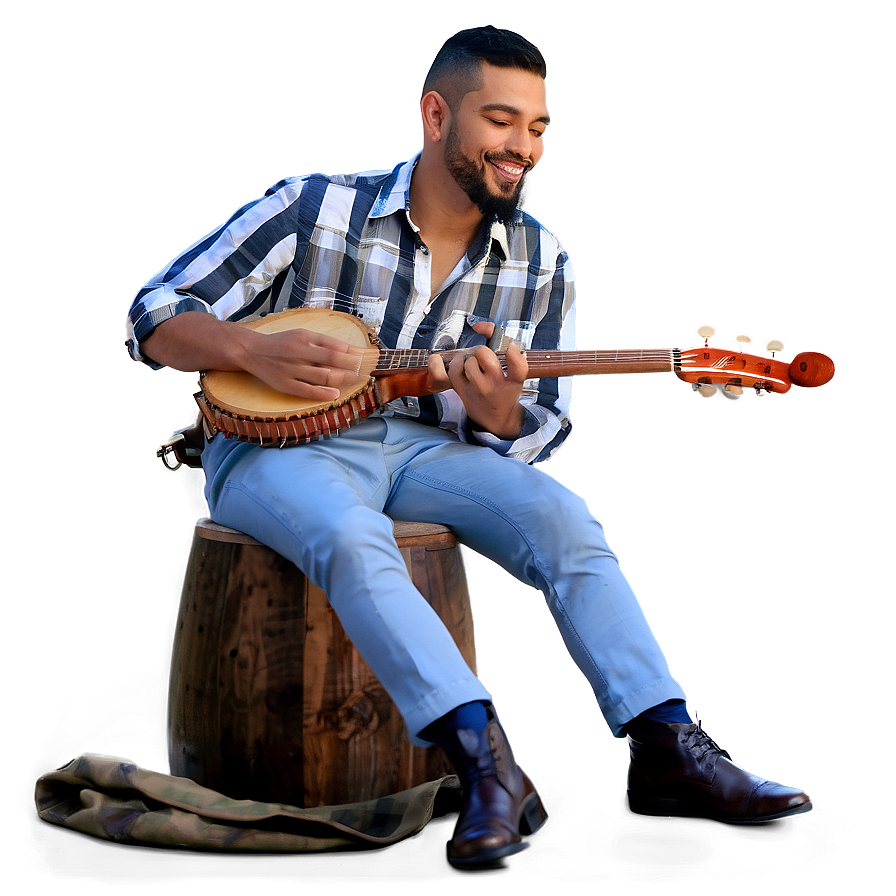 Musicians Sitting With Instruments Png 25 PNG