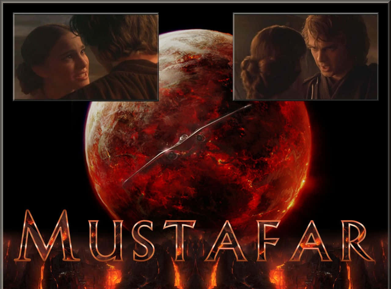 Mustafar, the Fiery Planet of the Star Wars Universe Wallpaper