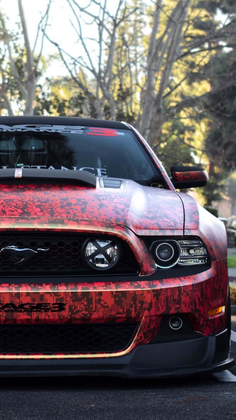Red Ford Mustang HD Wallpaper - WallpaperFX