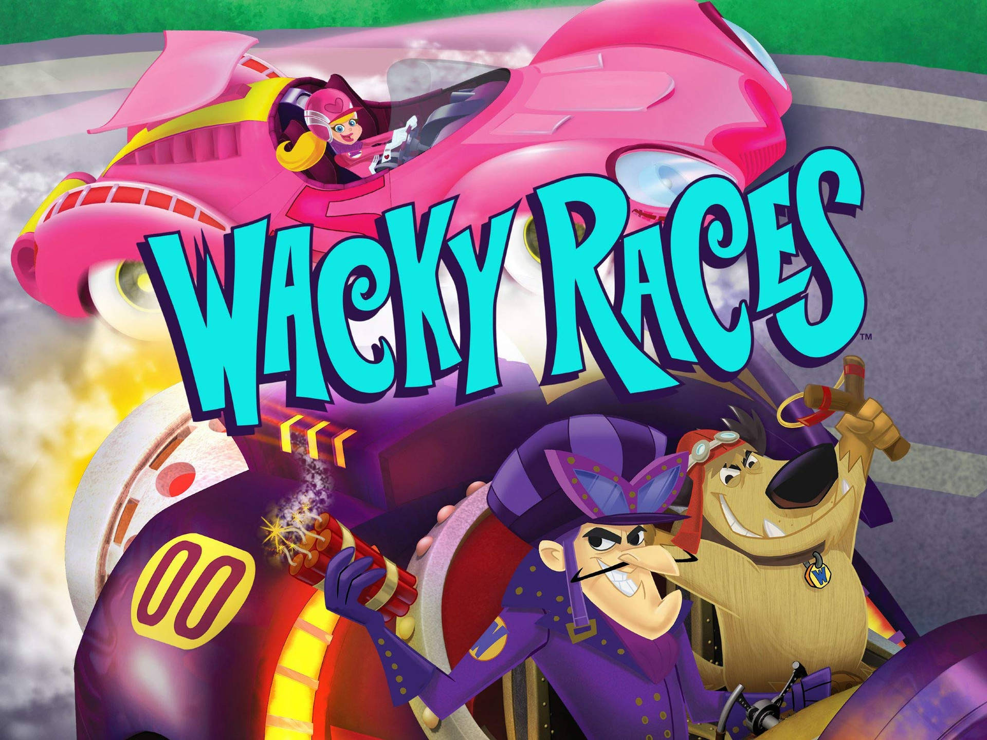 Muttley And Dastardly Wacky Races Tv Series Wallpaper