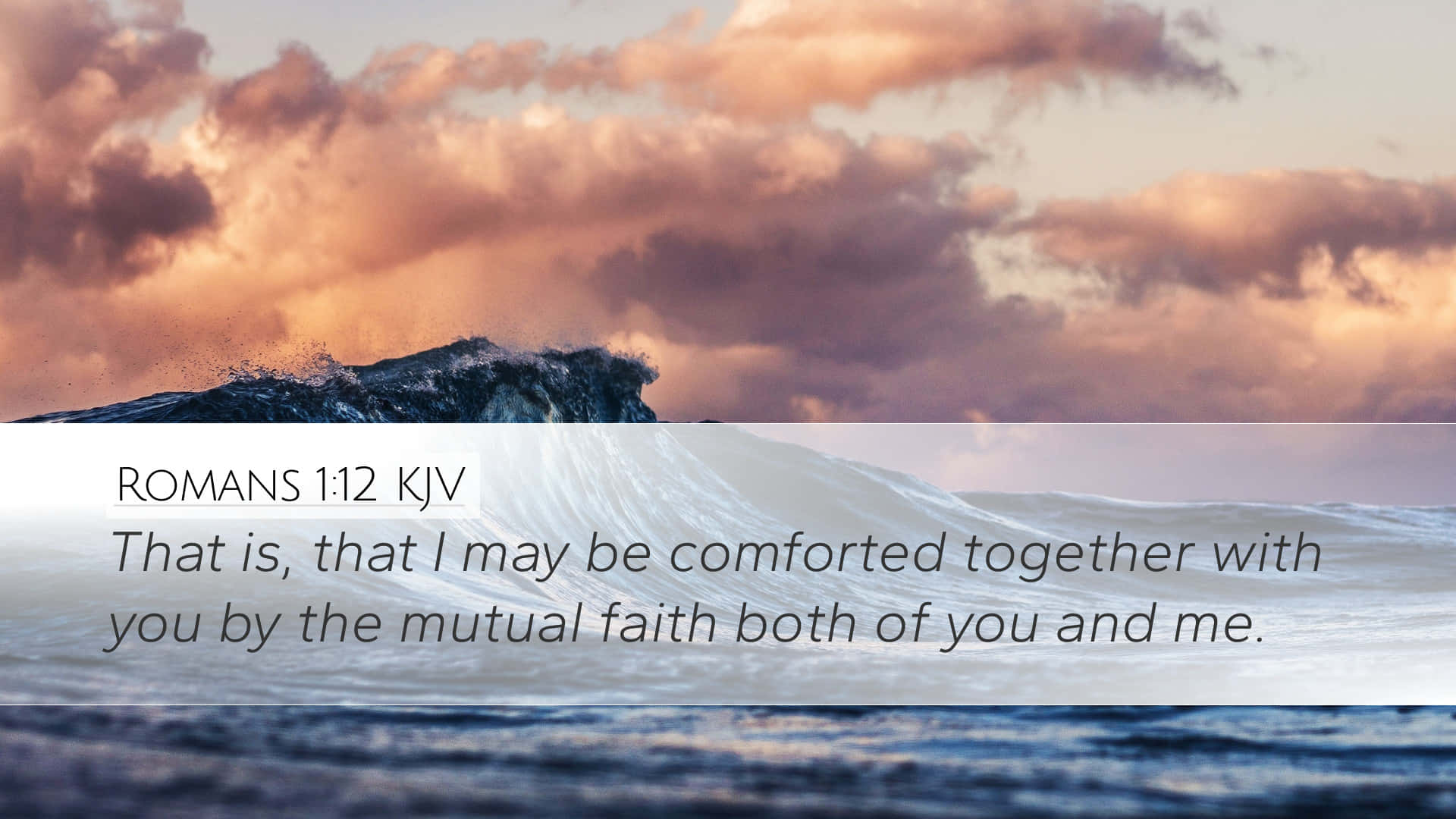 Mutual Faith Bible Verse Wallpaper