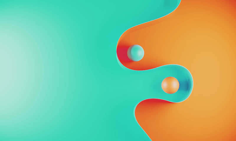 Mutual Liquid Waves Wallpaper