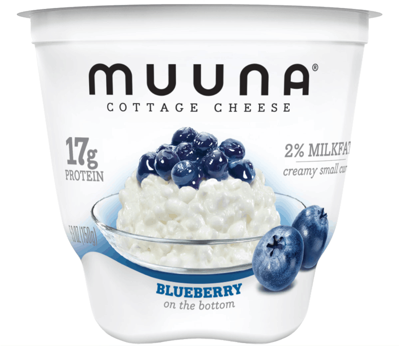 Muuna Cottage Cheese Blueberry Flavor PNG