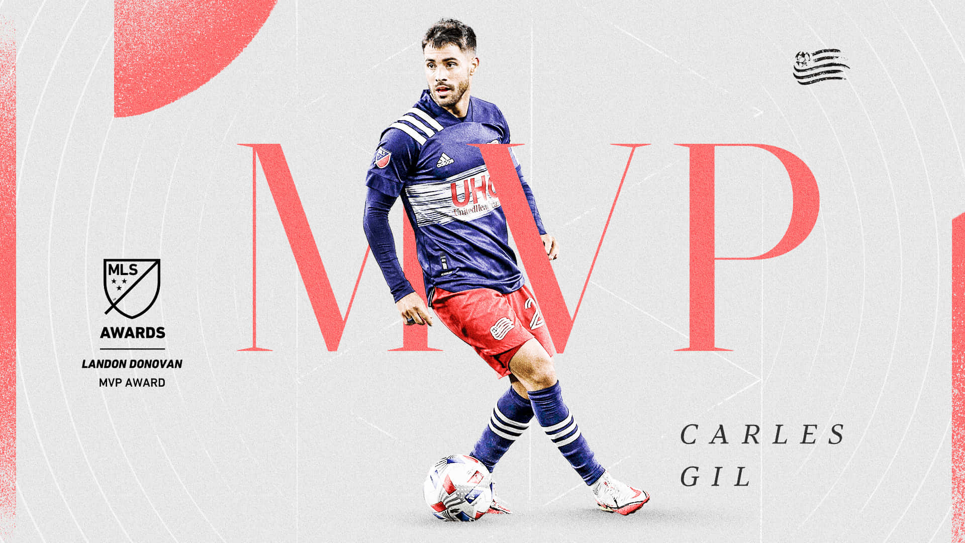 MVP poster af fodboldspiller Carles Gil 2020 Wallpaper