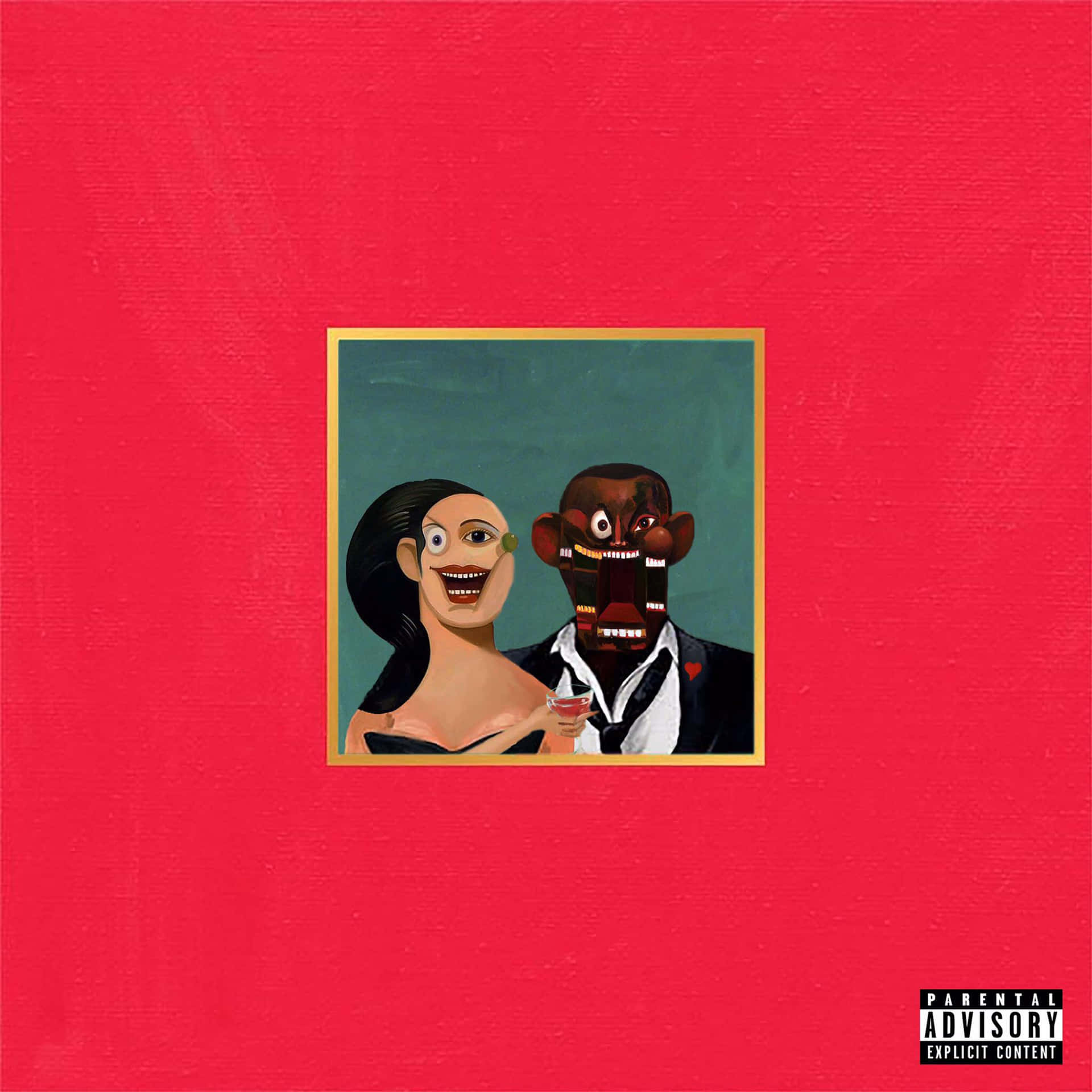 My Beautiful Dark Twisted Fantasy Album Cover Wallpaper