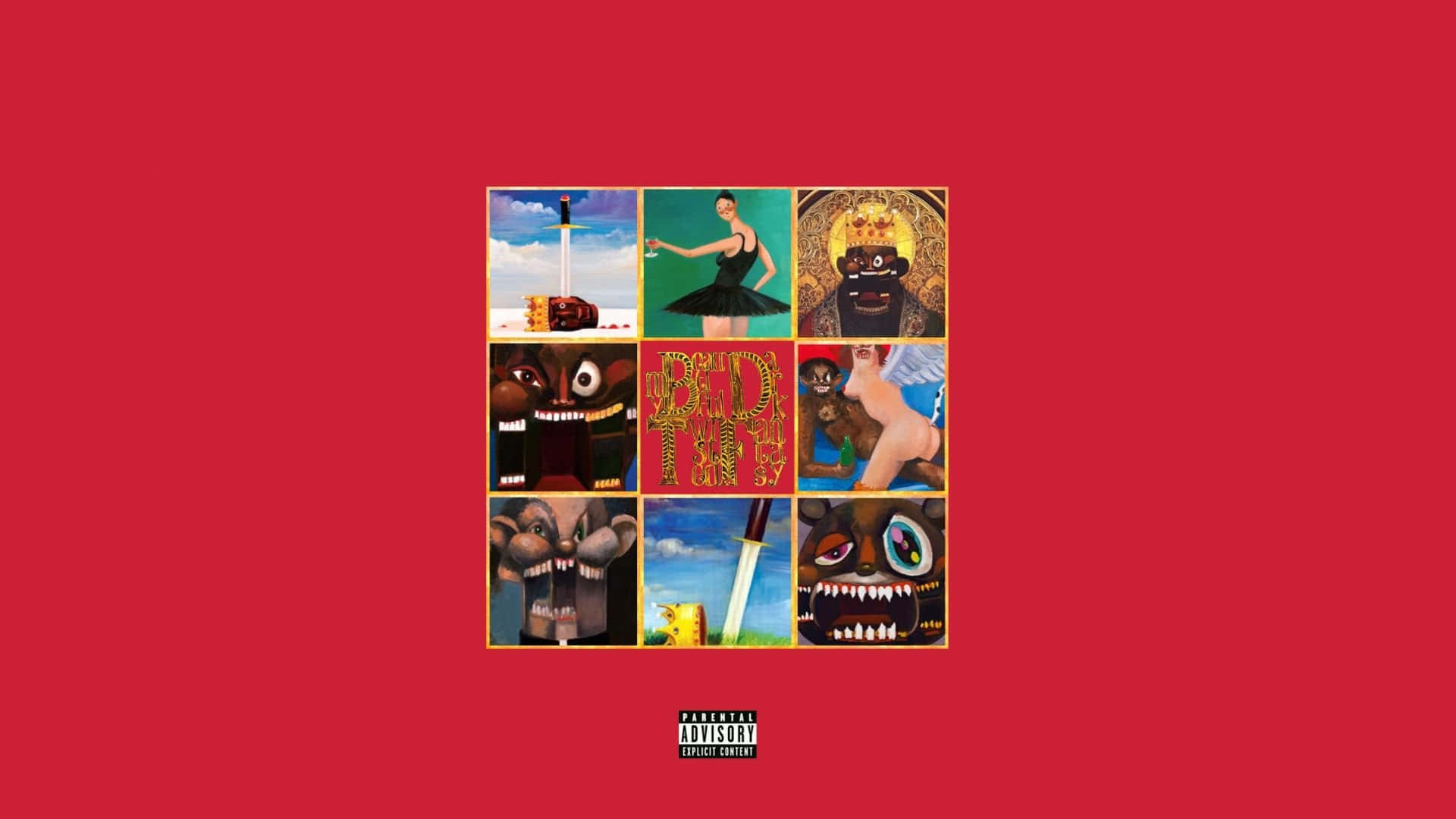 My Beautiful Dark Twisted Fantasy All-In-One Poster Wallpaper