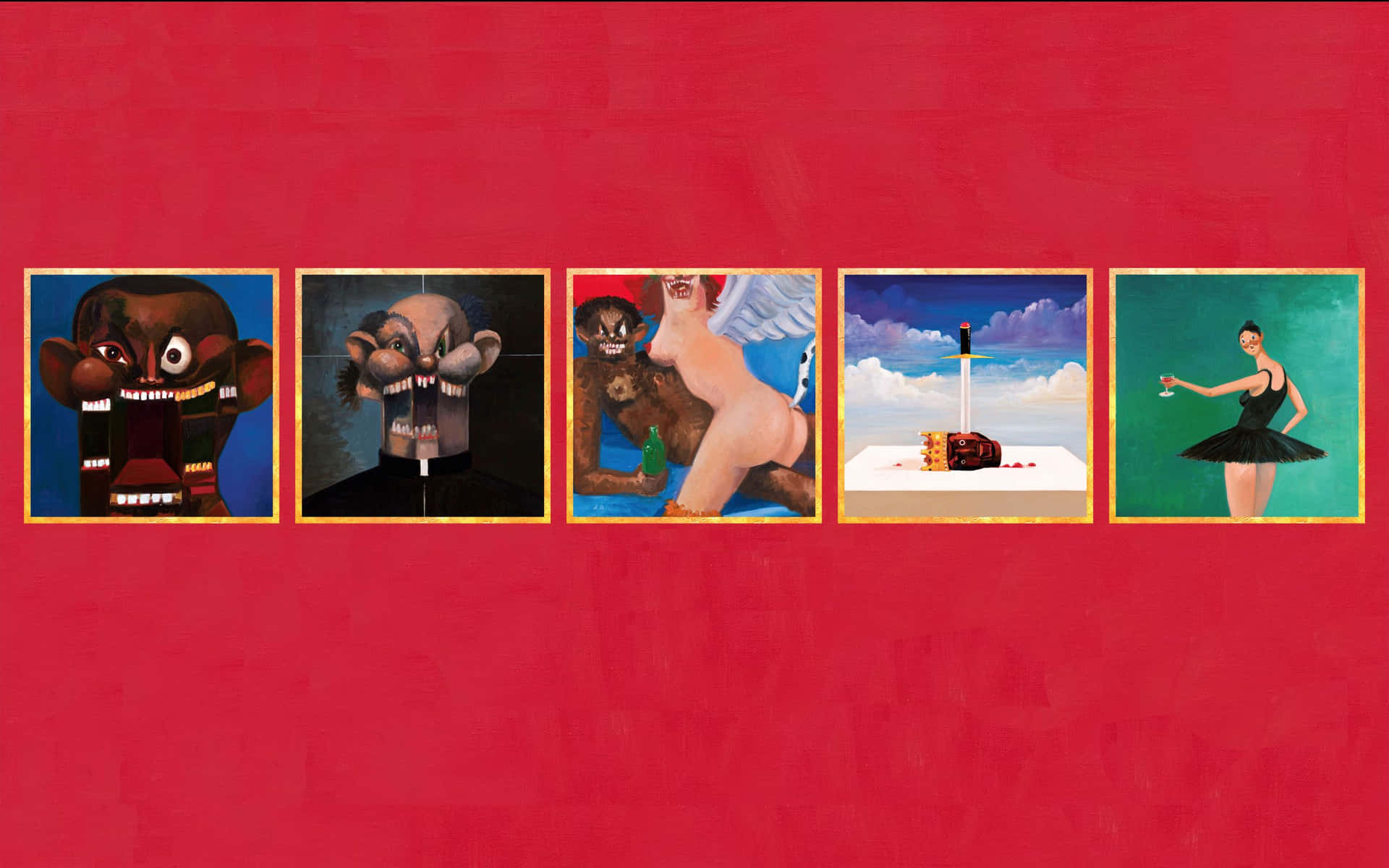 Embrace Everything That Is My Beautiful Dark Twisted Fantasy Wallpaper