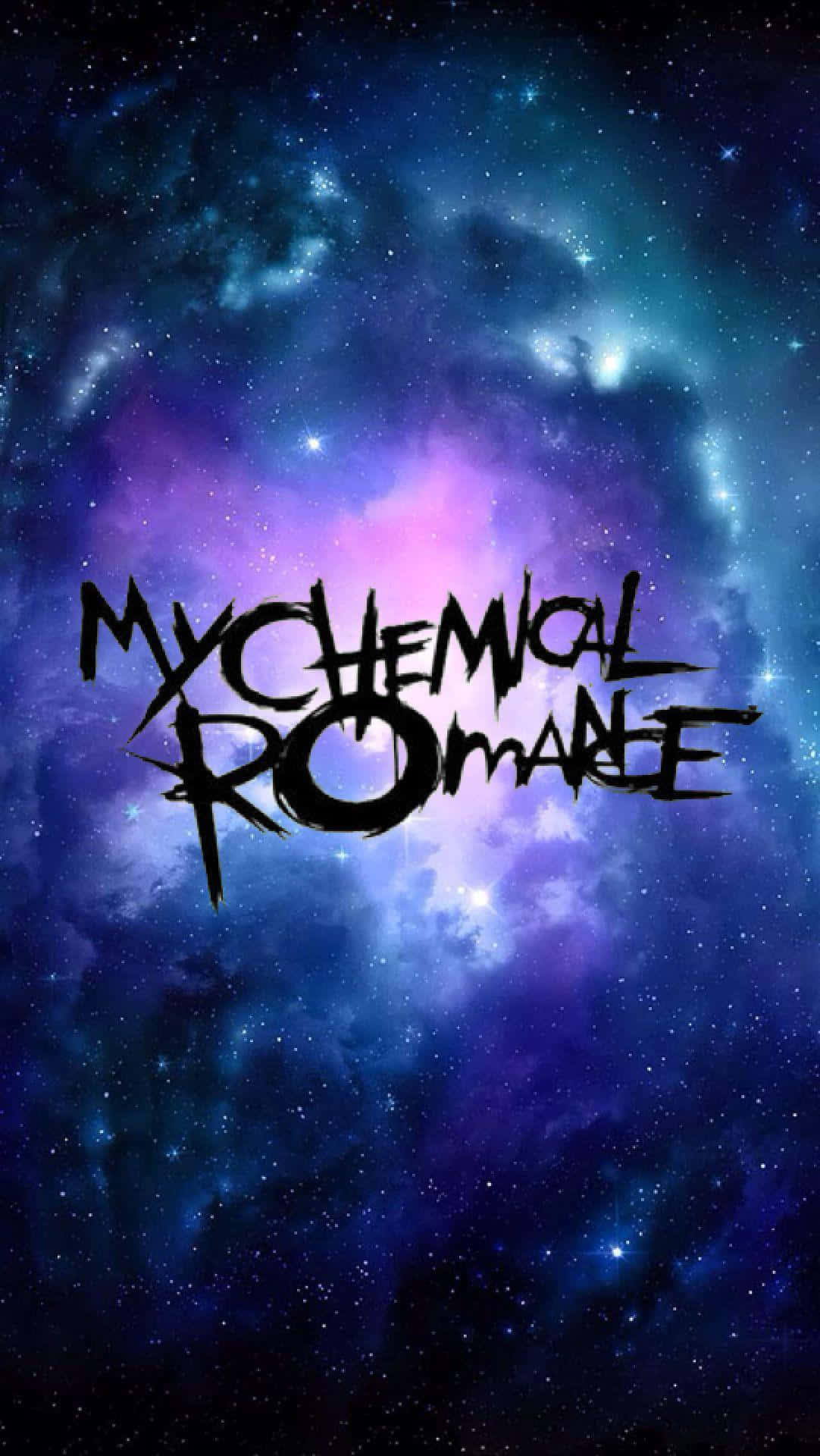 My Chemical Romance - iconic band members and logo Wallpaper