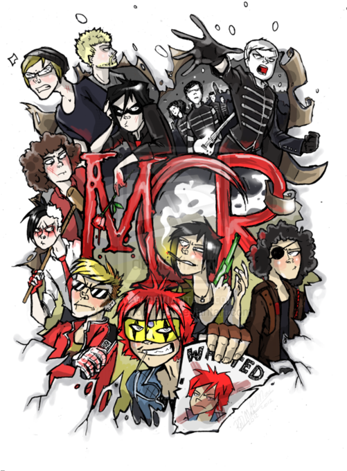 My Chemical Romance Animated Collage PNG