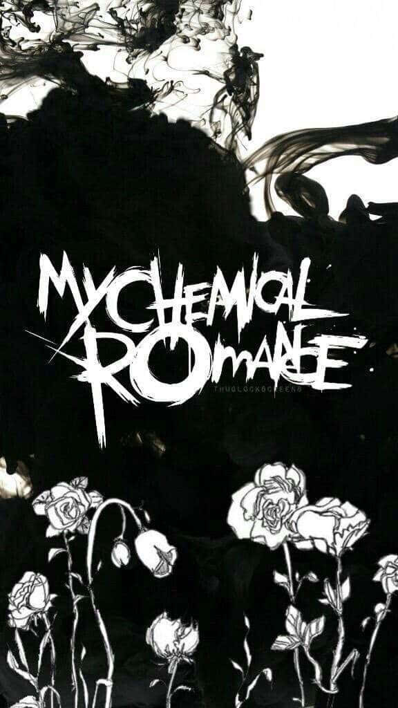 My Chemical Romance_ Black And White Art Wallpaper