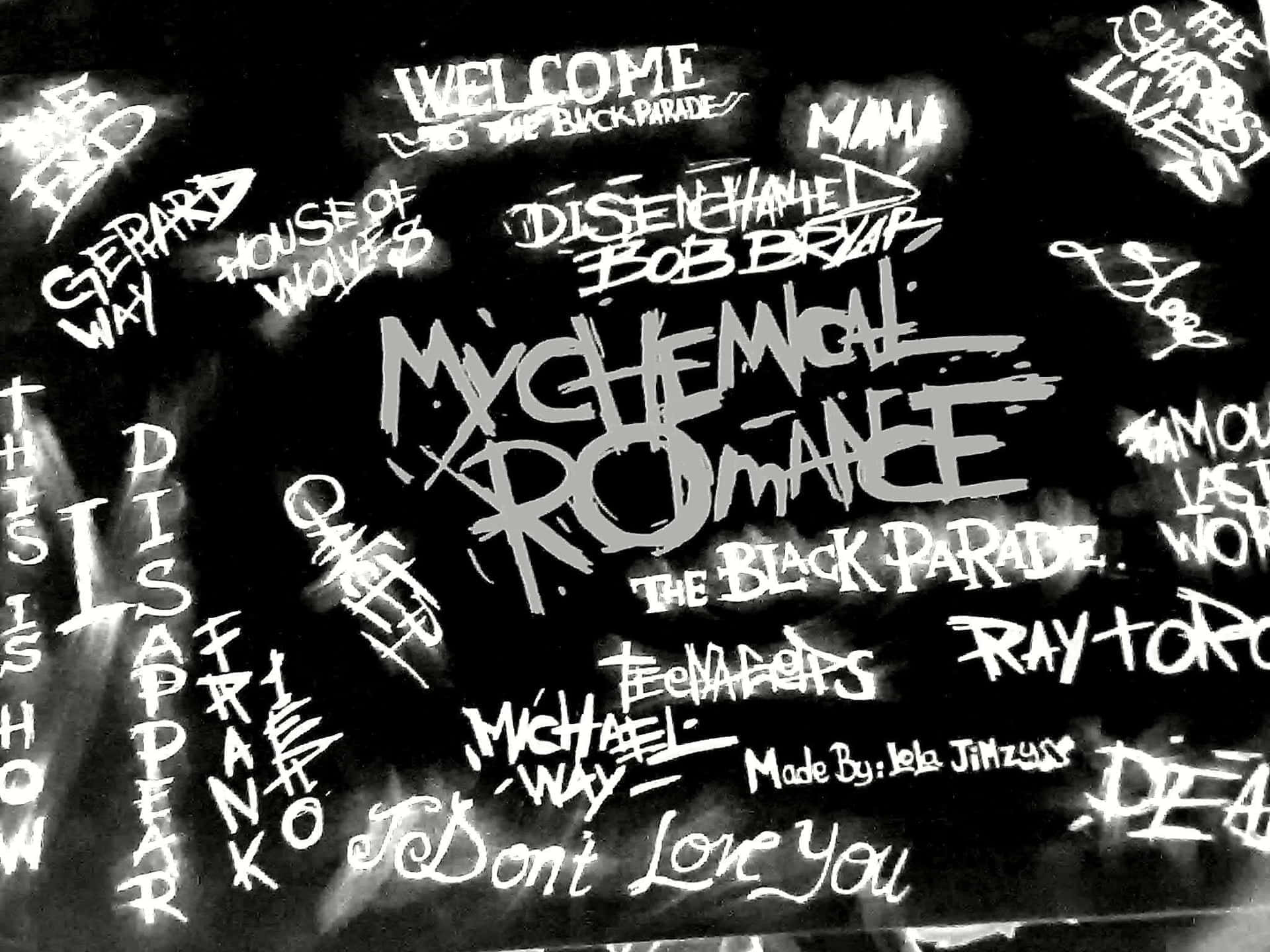 My Chemical Romance Graffiti Wall Wallpaper