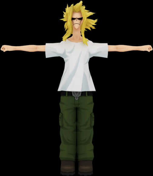 My Hero Academia Character Pose PNG