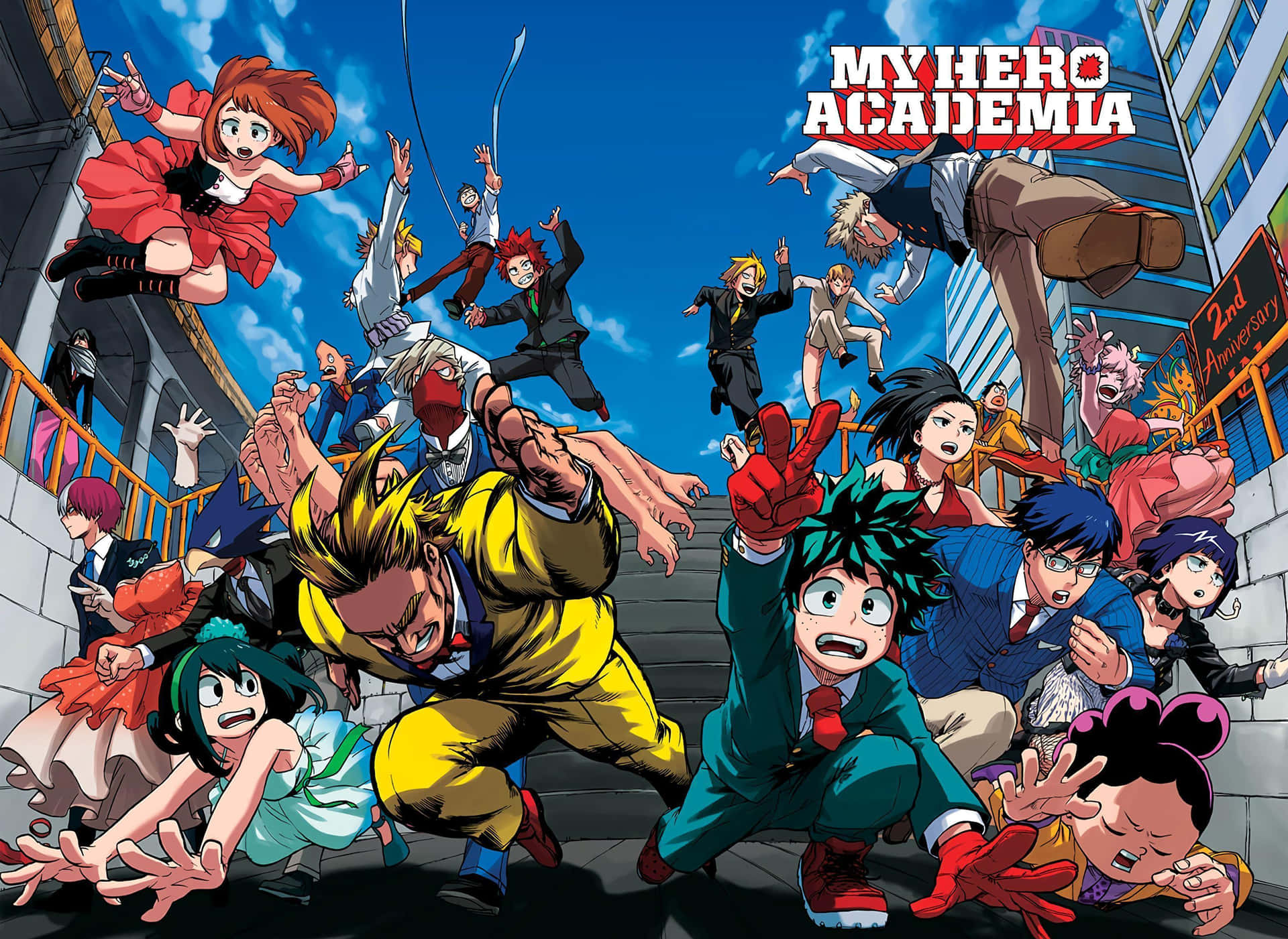 My Hero Academia Characters Action Pose Wallpaper