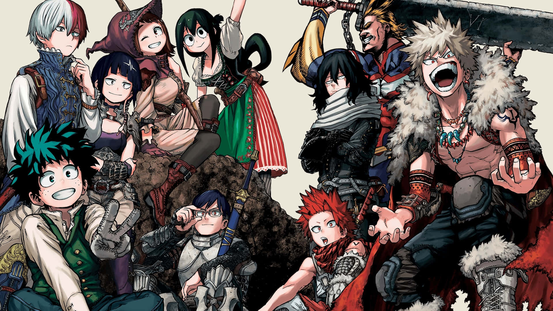 My Hero Academia Characters Fantasy Style Wallpaper