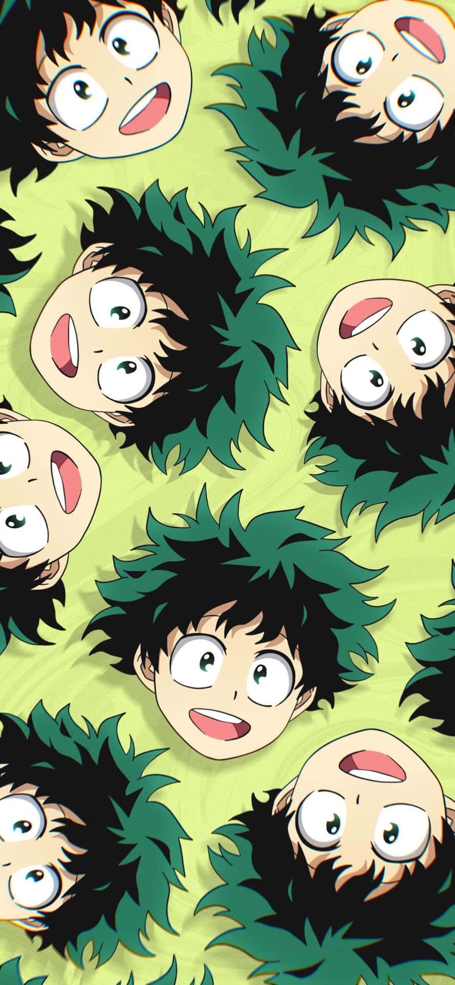 My_ Hero_ Academia_ Deku_ Pattern Wallpaper