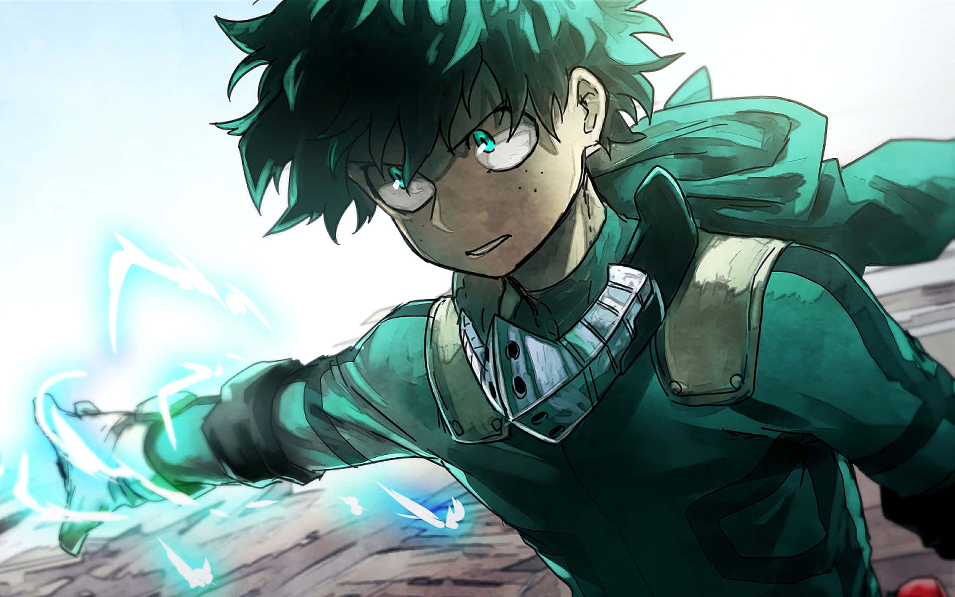 My Hero Academia Deku Power Up Wallpaper